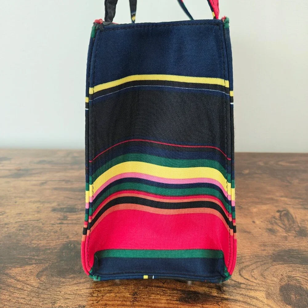 Vintage KATE SPADE Striped Canvas Tote